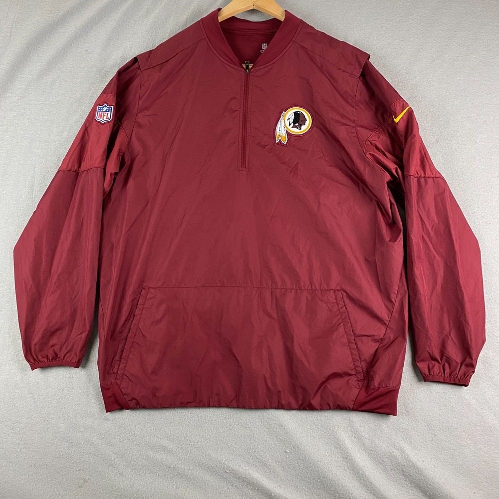 Florida State Seminoles Jacket Mens 2XL Red NCAA Football Nike Storm Fit 1/4 Zip